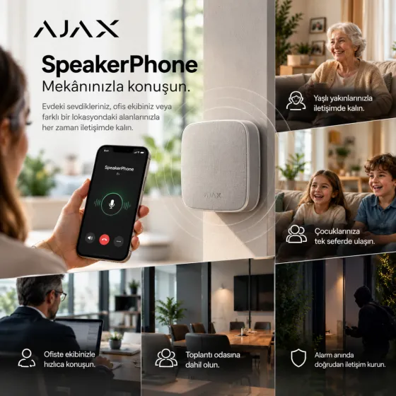 Ajax SpeakerPhone | Ev ve Ofis İçin İki Yönlü Sesli İletişim — görsel 1